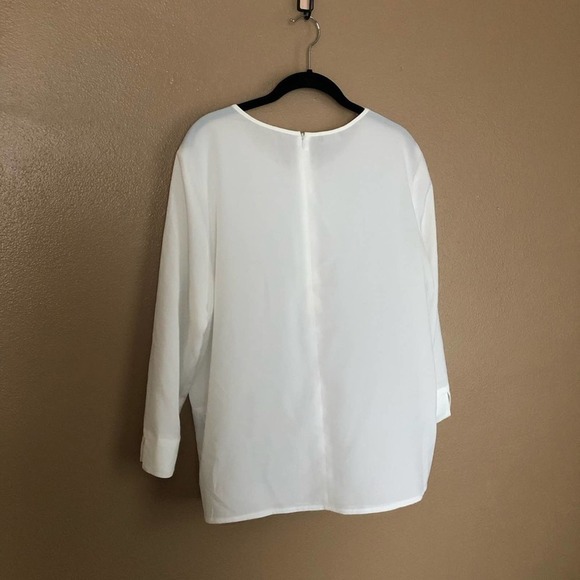 Basler White Boxy Blouse Size 42 EU - Picture 5 of 5